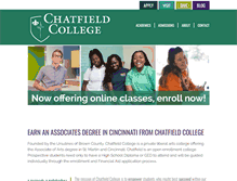 Tablet Screenshot of chatfield.edu